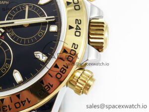 Daytona 116503 QF 1:1 Best Edition Black Dial on SS/YG Bracelet SH4130 V3 (Gain Weight) - Image 13