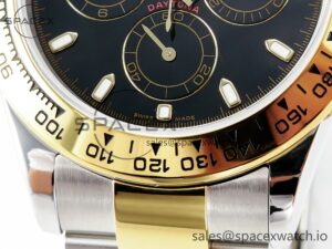 Daytona 116503 QF 1:1 Best Edition Black Dial on SS/YG Bracelet SH4130 V3 (Gain Weight) - Image 12