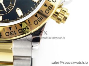 Daytona 116503 QF 1:1 Best Edition Black Dial on SS/YG Bracelet SH4130 V3 (Gain Weight) - Image 14