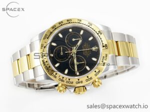 Daytona 116503 QF 1:1 Best Edition Black Dial on SS/YG Bracelet SH4130 V3 (Gain Weight) - Image 7