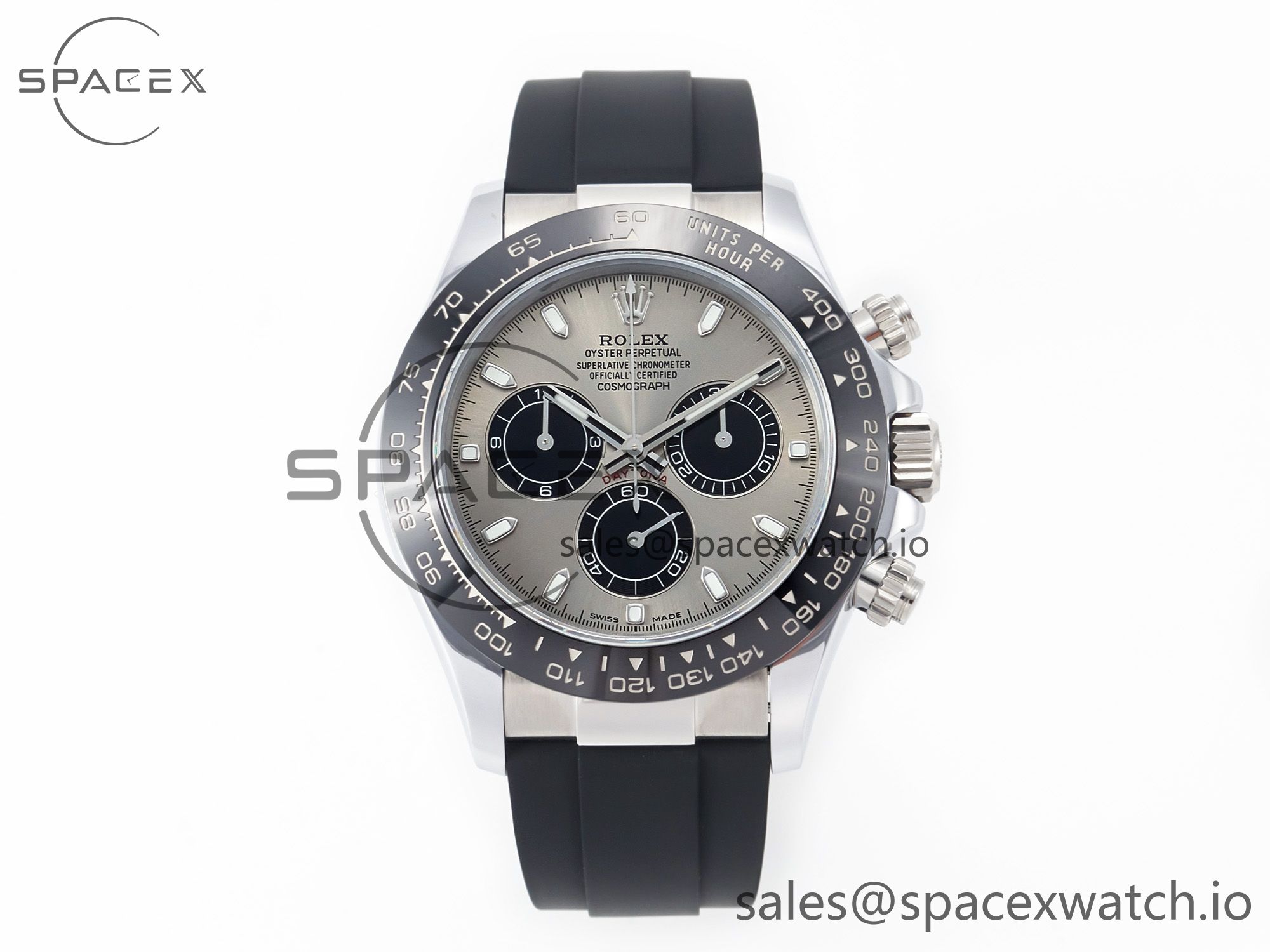 IMG_5543 拷贝 Daytona 116519 QF 1:1 Best Edition Gray Dial on Oysterflex Strap SH4130 V3 (Gain Weight) - Image 1