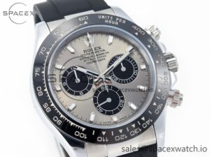 Daytona 116519 QF 1:1 Best Edition Gray Dial on Oysterflex Strap SH4130 V3 (Gain Weight) - Image 3