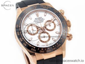 Daytona 116515 QF 1:1 Best Edition White Dial on Oysterflex Strap SH4130 V3 (Gain Weight) - Image 3