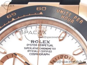 Daytona 116515 QF 1:1 Best Edition White Dial on Oysterflex Strap SH4130 V3 (Gain Weight) - Image 9