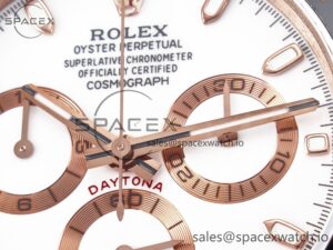 Daytona 116515 QF 1:1 Best Edition White Dial on Oysterflex Strap SH4130 V3 (Gain Weight) - Image 10