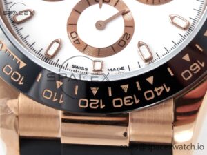 Daytona 116515 QF 1:1 Best Edition White Dial on Oysterflex Strap SH4130 V3 (Gain Weight) - Image 11