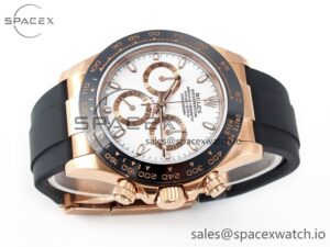 Daytona 116515 QF 1:1 Best Edition White Dial on Oysterflex Strap SH4130 V3 (Gain Weight) - Image 7