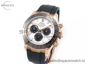 Daytona 116515 QF 1:1 Best Edition Meteorite Dial on Oysterflex Strap SH4130 V3 (Gain Weight) - Image 4
