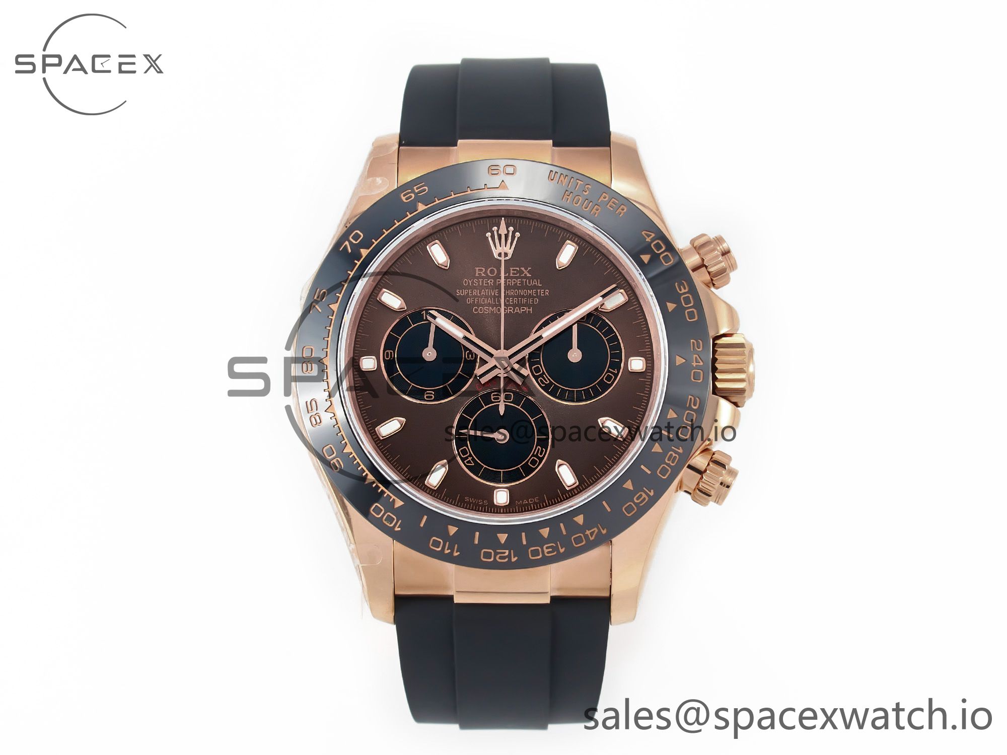 IMG_5615 拷贝 Daytona 116515 QF 1:1 Best Edition Brown Dial on Oysterflex Strap SH4130 V3 (Gain Weight) - Image 1