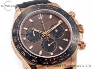 Daytona 116515 QF 1:1 Best Edition Brown Dial on Oysterflex Strap SH4130 V3 (Gain Weight) - Image 3