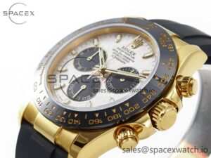 Daytona 116518 QF 1:1 Best Edition Meteorite Dial on Oysterflex Strap SH4130 V3 (Gain Weight) - Image 5