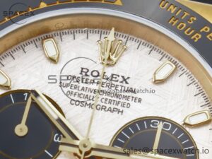 Daytona 116518 QF 1:1 Best Edition Meteorite Dial on Oysterflex Strap SH4130 V3 (Gain Weight) - Image 9