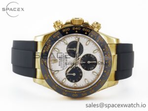 Daytona 116518 QF 1:1 Best Edition Meteorite Dial on Oysterflex Strap SH4130 V3 (Gain Weight) - Image 8