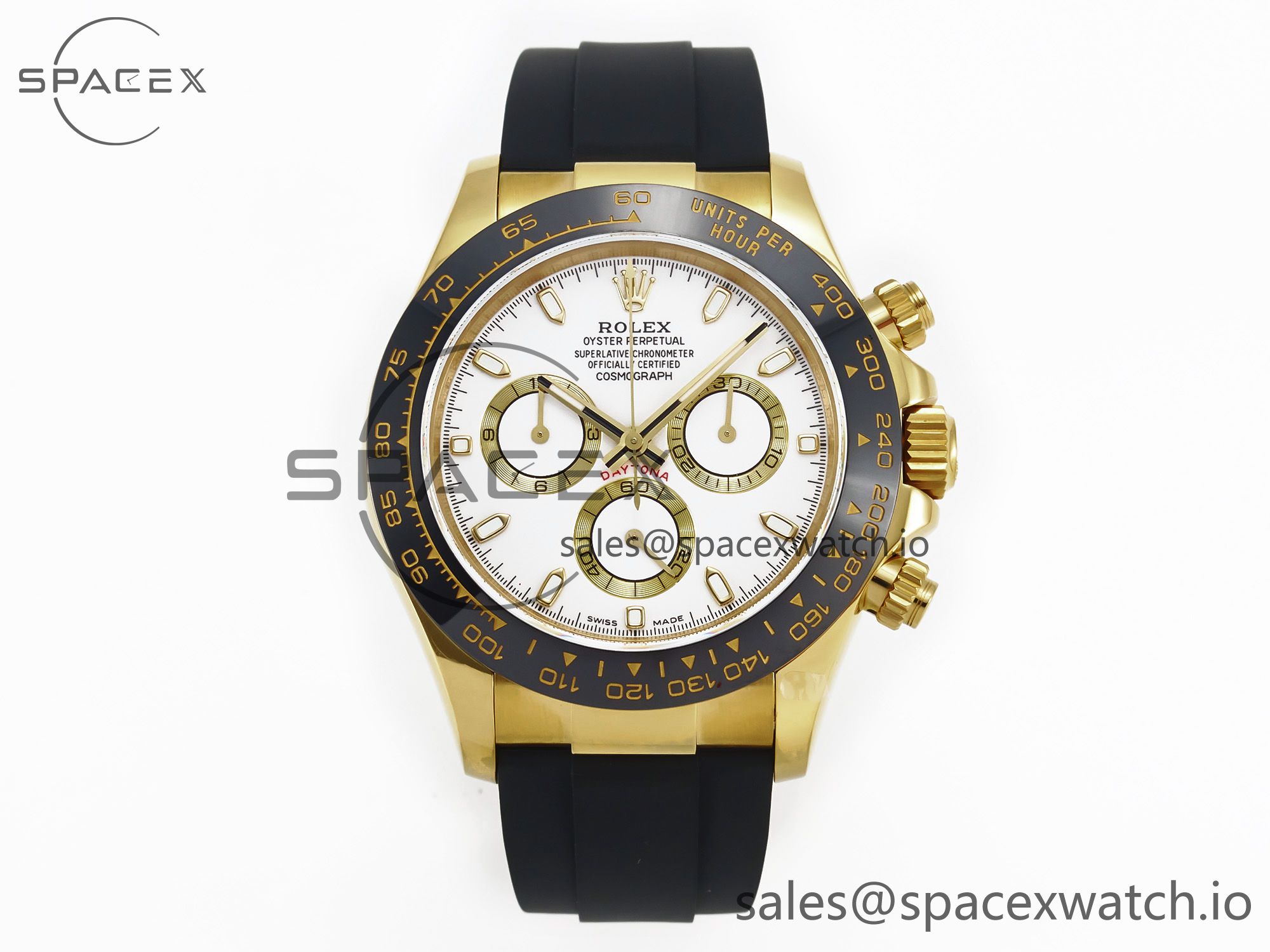 IMG_5689 拷贝 Daytona 116518 QF 1:1 Best Edition White Dial on Oysterflex Strap SH4130 V3 (Gain Weight) - Image 1