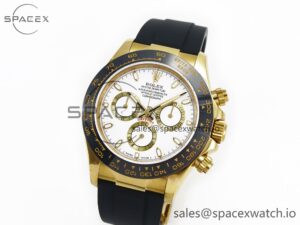 Daytona 116518 QF 1:1 Best Edition White Dial on Oysterflex Strap SH4130 V3 (Gain Weight) - Image 4
