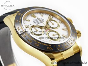 Daytona 116518 QF 1:1 Best Edition White Dial on Oysterflex Strap SH4130 V3 (Gain Weight) - Image 6