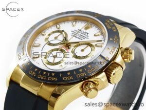 Daytona 116518 QF 1:1 Best Edition White Dial on Oysterflex Strap SH4130 V3 (Gain Weight) - Image 5