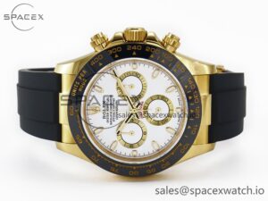 Daytona 116518 QF 1:1 Best Edition White Dial on Oysterflex Strap SH4130 V3 (Gain Weight) - Image 8