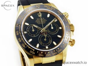 Daytona 116518 QF 1:1 Best Edition Black Dial on Oysterflex Strap SH4130 V3 (Gain Weight) - Image 3