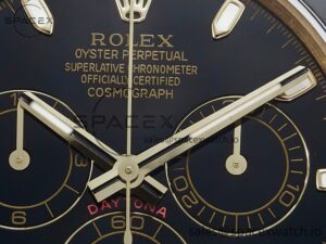 Daytona 116518 QF 1:1 Best Edition Black Dial on Oysterflex Strap SH4130 V3 (Gain Weight) - Image 10