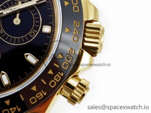 Daytona 116518 QF 1:1 Best Edition Black Dial on Oysterflex Strap SH4130 V3 (Gain Weight) - Image 12