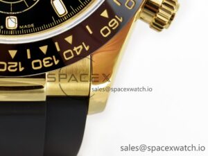 Daytona 116518 QF 1:1 Best Edition Black Dial on Oysterflex Strap SH4130 V3 (Gain Weight) - Image 13