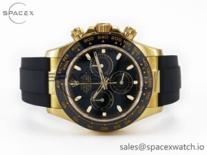 Daytona 116518 QF 1:1 Best Edition Black Dial on Oysterflex Strap SH4130 V3 (Gain Weight) - Image 8