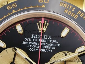 Daytona 116518 QF 1:1 Best Edition Black/YG Dial on Oysterflex Strap SH4130 V3 (Gain Weight) - Image 9