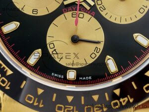 Daytona 116518 QF 1:1 Best Edition Black/YG Dial on Oysterflex Strap SH4130 V3 (Gain Weight) - Image 11