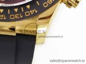 Daytona 116518 QF 1:1 Best Edition Black/YG Dial on Oysterflex Strap SH4130 V3 (Gain Weight) - Image 13