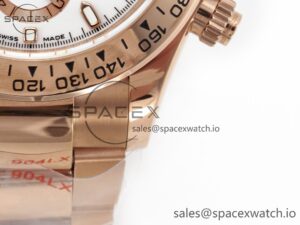 Daytona 116505 QF 1:1 Best Edition White Dial on RG Bracelet SH4130 V3 (Gain Weight) - Image 11