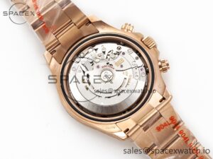 Daytona 116505 QF 1:1 Best Edition Black/RG Dial on RG Bracelet SH4130 V3 (Gain Weight) - Image 19
