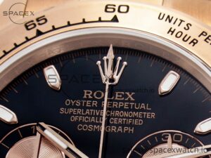 Daytona 116505 QF 1:1 Best Edition Black/RG Dial on RG Bracelet SH4130 V3 (Gain Weight) - Image 9