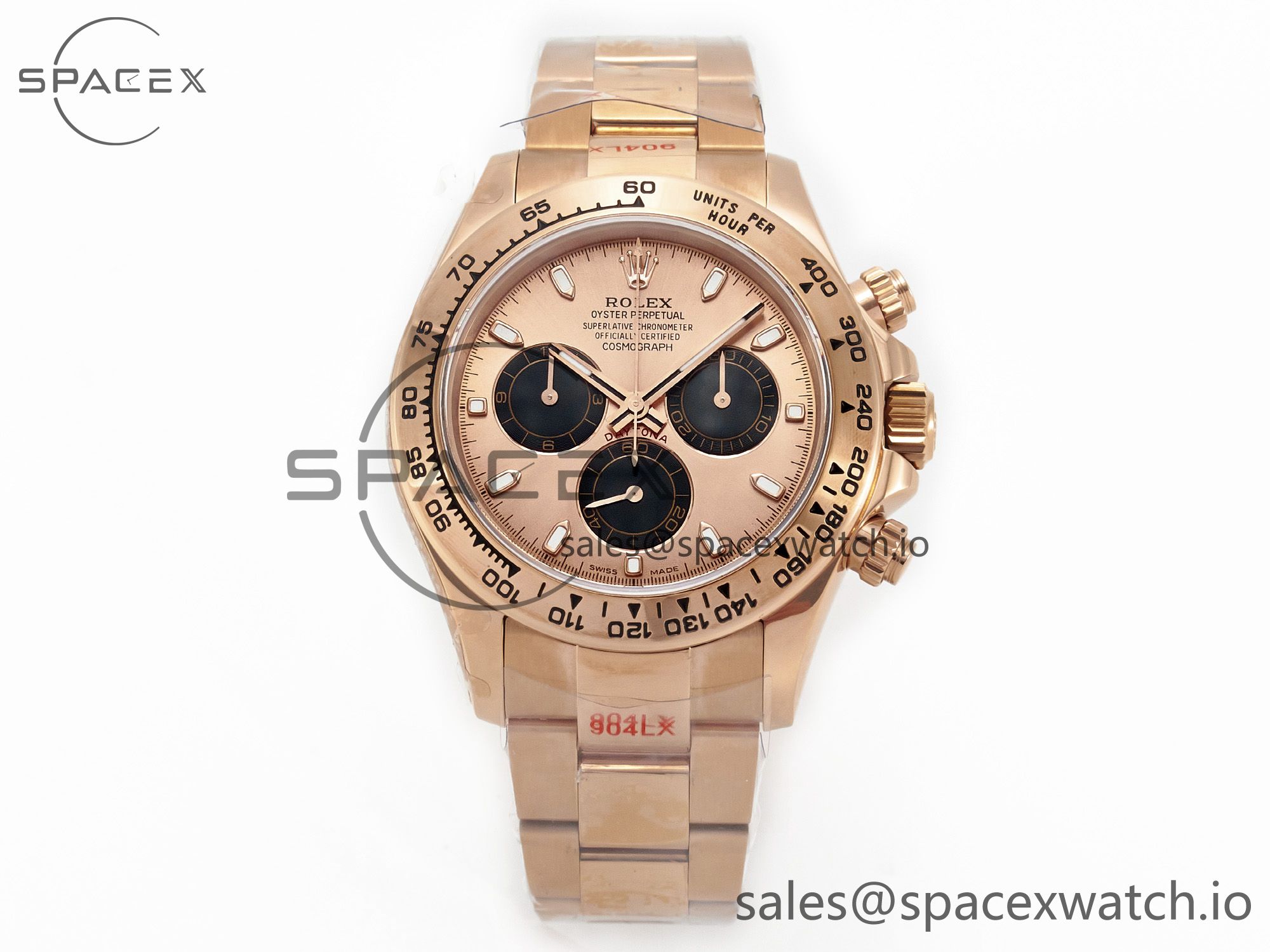 IMG_5957 拷贝 Daytona 116505 QF 1:1 Best Edition RG/Black Dial on RG Bracelet SH4130 V3 (Gain Weight) - Image 1