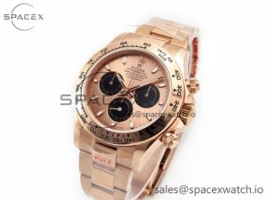 Daytona 116505 QF 1:1 Best Edition RG/Black Dial on RG Bracelet SH4130 V3 (Gain Weight) - Image 4