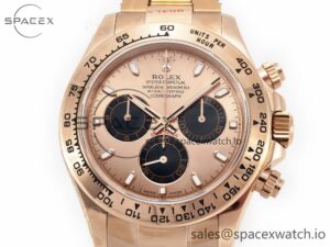 Daytona 116505 QF 1:1 Best Edition RG/Black Dial on RG Bracelet SH4130 V3 (Gain Weight) - Image 2