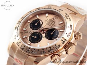 Daytona 116505 QF 1:1 Best Edition RG/Black Dial on RG Bracelet SH4130 V3 (Gain Weight) - Image 5