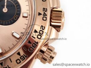 Daytona 116505 QF 1:1 Best Edition RG/Black Dial on RG Bracelet SH4130 V3 (Gain Weight) - Image 12