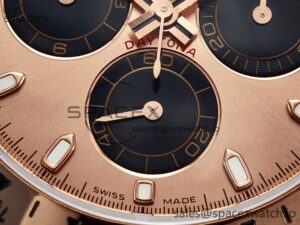 Daytona 116505 QF 1:1 Best Edition RG/Black Dial on RG Bracelet SH4130 V3 (Gain Weight) - Image 11