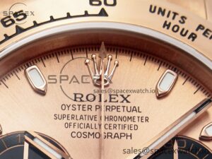 Daytona 116505 QF 1:1 Best Edition RG/Black Dial on RG Bracelet SH4130 V3 (Gain Weight) - Image 9