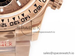 Daytona 116505 QF 1:1 Best Edition RG/Black Dial on RG Bracelet SH4130 V3 (Gain Weight) - Image 13