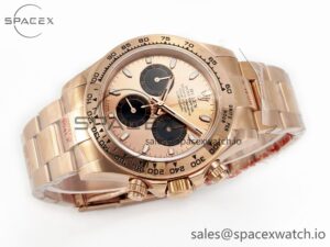Daytona 116505 QF 1:1 Best Edition RG/Black Dial on RG Bracelet SH4130 V3 (Gain Weight) - Image 7