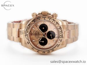 Daytona 116505 QF 1:1 Best Edition RG/Black Dial on RG Bracelet SH4130 V3 (Gain Weight) - Image 8