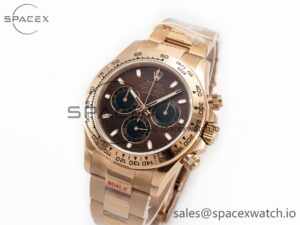Daytona 116505 QF 1:1 Best Edition Brown Dial on RG Bracelet SH4130 V3 (Gain Weight) - Image 4