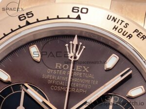 Daytona 116505 QF 1:1 Best Edition Brown Dial on RG Bracelet SH4130 V3 (Gain Weight) - Image 9
