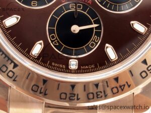 Daytona 116505 QF 1:1 Best Edition Brown Dial on RG Bracelet SH4130 V3 (Gain Weight) - Image 11