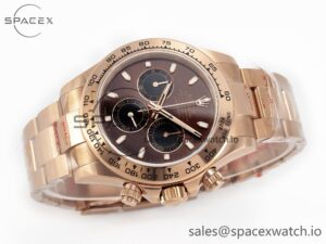 Daytona 116505 QF 1:1 Best Edition Brown Dial on RG Bracelet SH4130 V3 (Gain Weight) - Image 8