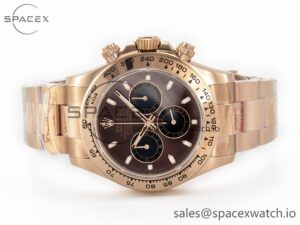 Daytona 116505 QF 1:1 Best Edition Brown Dial on RG Bracelet SH4130 V3 (Gain Weight) - Image 7