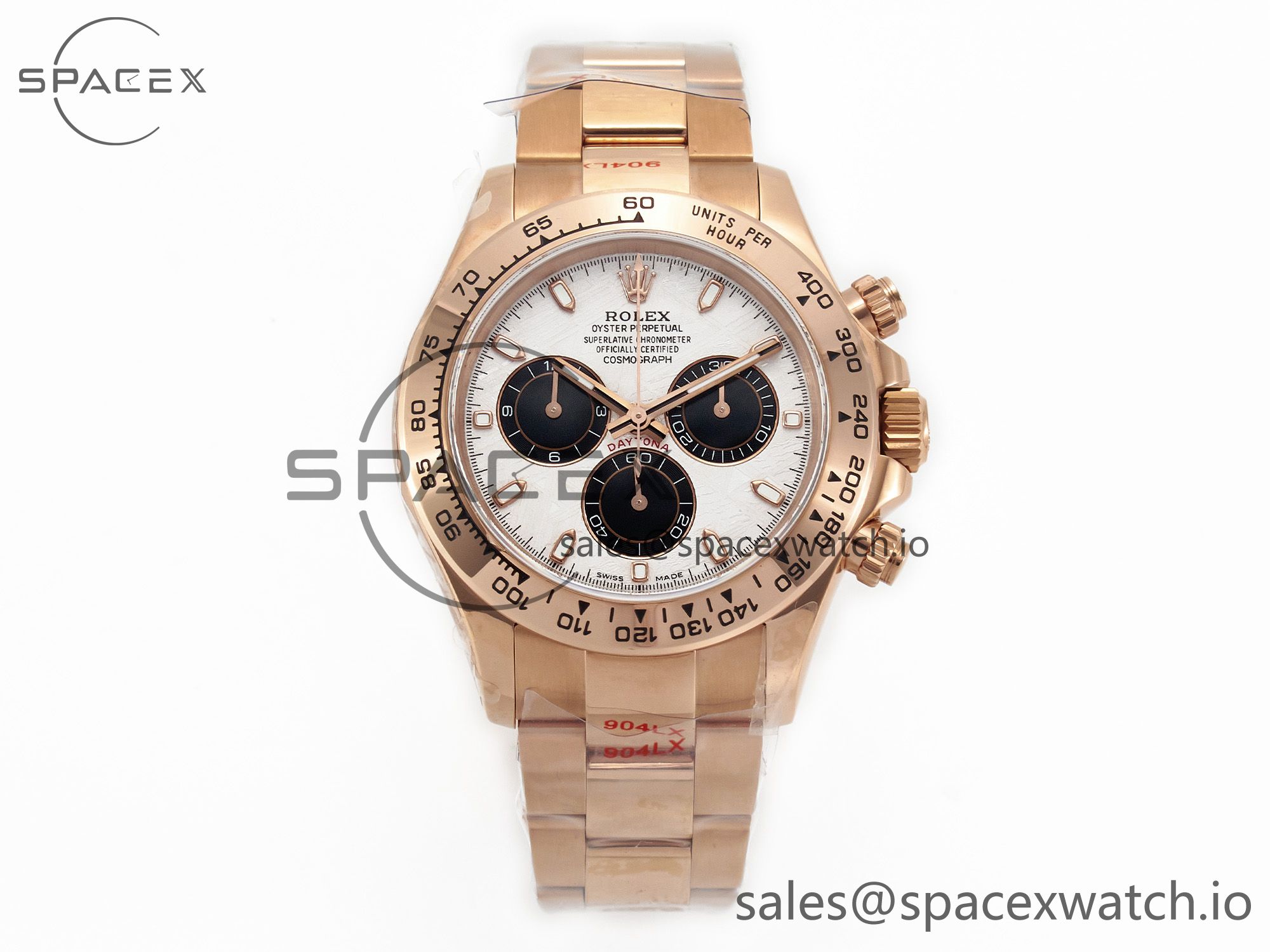 IMG_5991 拷贝 Daytona 116505 QF 1:1 Best Edition Meteorite Dial on RG Bracelet SH4130 V3 (Gain Weight) - Image 1
