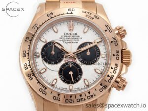 Daytona 116505 QF 1:1 Best Edition Meteorite Dial on RG Bracelet SH4130 V3 (Gain Weight) - Image 2
